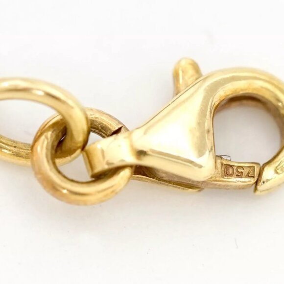 GUCCI G Logo Link Chain Bracelet 6.8" 18 Yellow Gold Auth w/Box d1144 - Picture 15 of 16